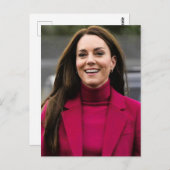 Prinses Kate roze gestileerd Briefkaart (Voorkant / Achterkant)
