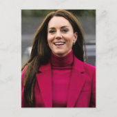 Prinses Kate roze gestileerd Briefkaart (Voorkant)