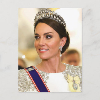 Prinses Kate wit gestileerd Briefkaart