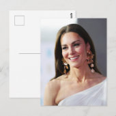 Prinses Kate wit gestileerd Briefkaart (Voorkant / Achterkant)