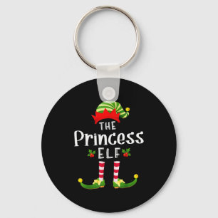 Prinses Kerst Elf Matching Pyjama Kerstmis Feestje Sleutelhanger