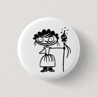 prinses kippentand ronde button 3,2 cm