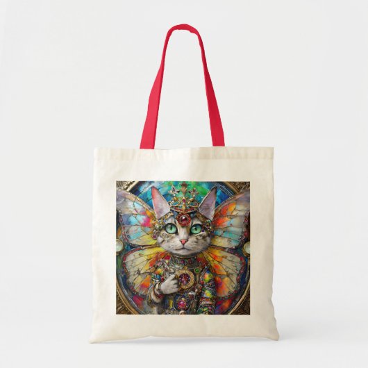 Prinses Kitty Kat van de Vlinder Vleugel Brigade Tote Bag (Voorkant)