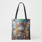 Prinses Kitty Kat van de Vlinder Vleugel Brigade Tote Bag (Voorkant)
