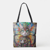Prinses Kitty Kat van de Vlinder Vleugel Brigade Tote Bag (Achterkant)