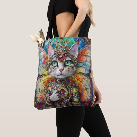 Prinses Kitty Kat van de Vlinder Vleugel Brigade Tote Bag (Dichtbij)