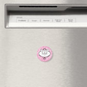Prinses Kitty Roze Glitter Sjabloon van Screwball Magneet (Insitu (Vaatwasser))