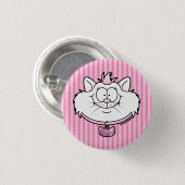 Prinses Kitty Roze Glitters Screwball Graphics Ronde Button 3,2 Cm (Voorkant /achterkant)