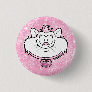 Prinses Kitty Roze Glitters Screwball Graphics Ronde Button 3,2 Cm
