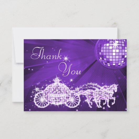 Prinses Koets & Paarden & Disco Bal Bedankt (Voorkant)