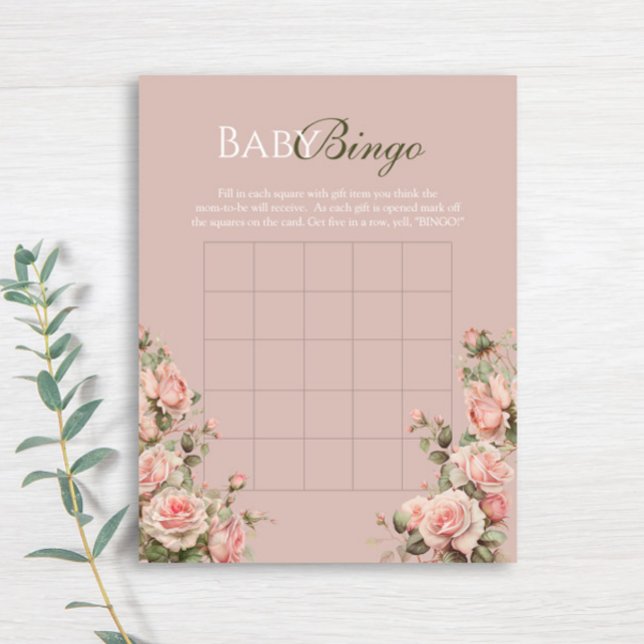 Prinses Koets Vintage Rozen Baby Bingo (Creator heeft geüpload)