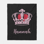  prinses koningin kroon fleece deken (Voorkant)