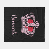  prinses koningin kroon fleece deken (Voorkant (Horizontaal))