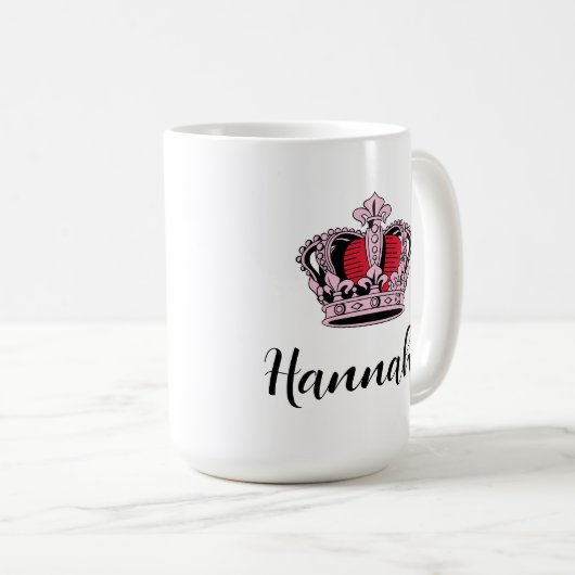  prinses koningin kroon koffiemok (Voorkant rechts)