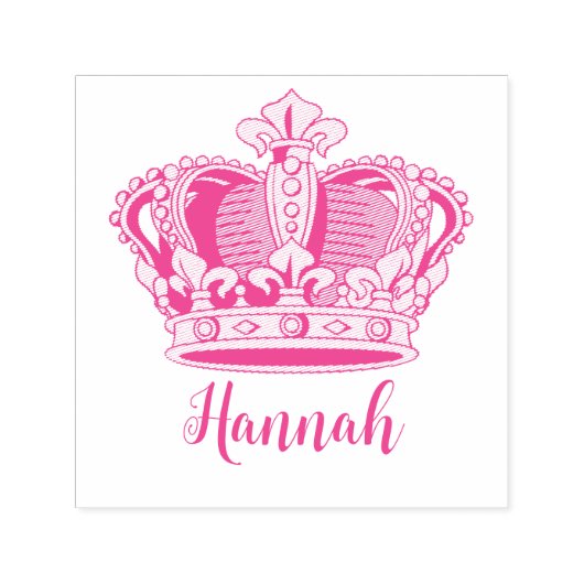 prinses koningin kroon zelfinktende stempel (Design)