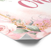 Prinses Koninklijk Kasteel 5e Verjaardag Tafelnumm Poster (Hoek)