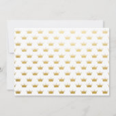 Prinses Koninklijke Kroon Goud Glitters Roze Eenho Kaart (Achterkant)