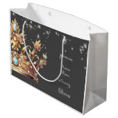 Prinses koninklijke verjaardag groot cadeauzakje (Achterkant Gekanteld)