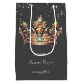 Prinses koninklijke verjaardag medium cadeauzakje (Achterkant)