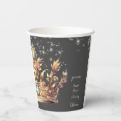 Prinses koninklijke verjaardag papieren bekers (Achterkant)