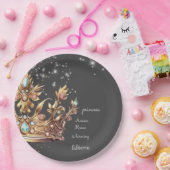 Prinses koninklijke verjaardag papieren bordje (Feest)