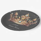 Prinses koninklijke verjaardag papieren bordje (Gekanteld)