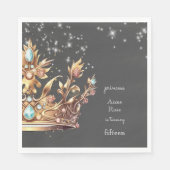 Prinses koninklijke verjaardag servet (Voorkant)