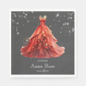 Prinses koninklijke verjaardag servet (Voorkant)