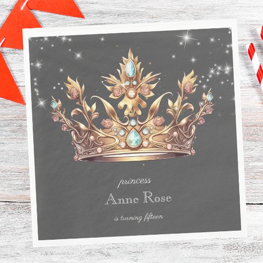 Prinses koninklijke verjaardag servet