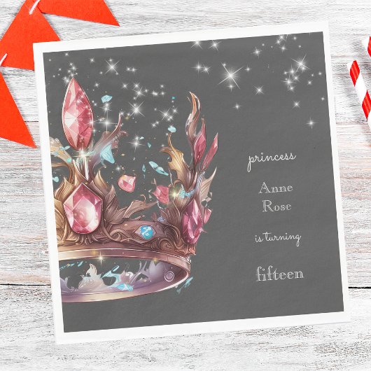 Prinses koninklijke verjaardag servet