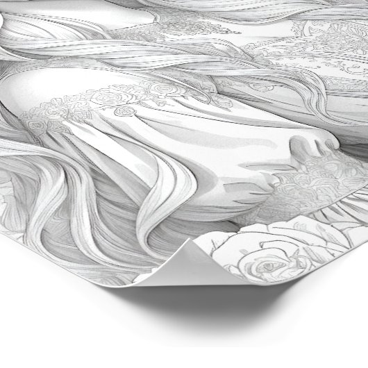 Prinses kraskunst poster (Hoek)