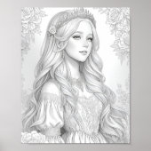 Prinses kraskunst poster (Voorkant)