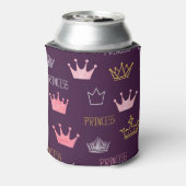 Prinses kronen: waterverf glitterpatroon. blikjeskoeler (Blikje Achterkant)