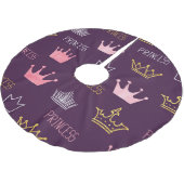 Prinses kronen: waterverf glitterpatroon. kerstboom rok (Gekanteld)