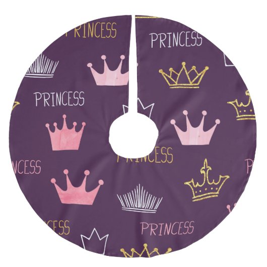 Prinses kronen: waterverf glitterpatroon. kerstboom rok (Voorkant)