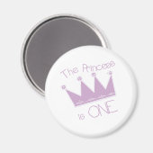 Prinses Kroon 1e Verjaardag Magneet (Voorkant / Achterkant)