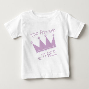Prinses Kroon 3e Verjaardag Tshirts en geschenken