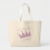 Prinses Kroon 3e Verjaardag Tshirts en geschenken Grote Tote Bag (Voorkant)