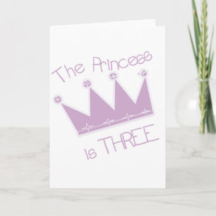 Prinses Kroon 3e Verjaardag Tshirts en geschenken Kaart