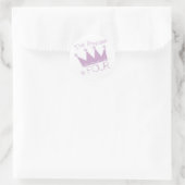 Prinses Kroon 4e Verjaardag Tshirts Ronde Sticker (Tas)