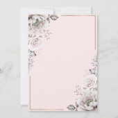 Prinses Kroon Bloemen 50ste Verjaardagsfeest Kaart (Achterkant)