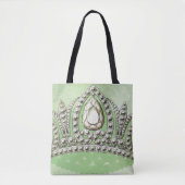 Prinses  Kroon Bord Groen Tote Bag (Voorkant)