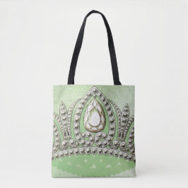 Prinses  Kroon Bord Groen Tote Bag