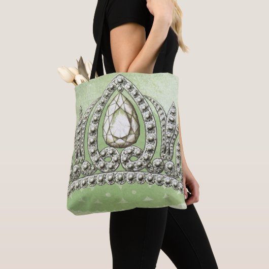 Prinses  Kroon Bord Groen Tote Bag (Dichtbij)