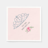 prinses, kroon, glitterkroon, servet (Voorkant)
