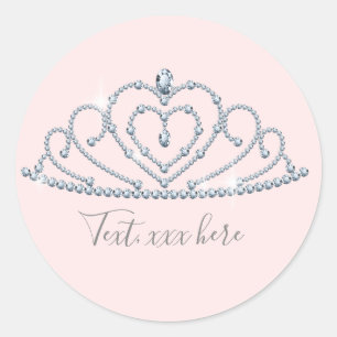 prinses, kroon, glitterkroon, stickers