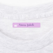 Prinses Kroon Paarse Roze Perzik Geel Naam Labels (Aangebracht)