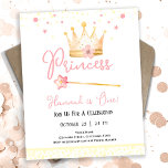 Prinses Kroon Roze 1e Meisje Verjaardag Budget<br><div class="desc">Schattigee waterverf Princess Crown met wand Verjaardag waterverf kunstwerk. Het thema van de verjaardag van de kinderprinses. Gemakkelijk te personaliseren. Ook beschikbaar als digitale download!</div>