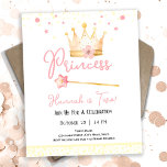 Prinses Kroon Roze 2e Meisje Verjaardag Budget<br><div class="desc">Schattigee waterverf Princess Crown met wand Verjaardag waterverf kunstwerk. Het thema van de verjaardag van de kinderprinses. Gemakkelijk te personaliseren. Ook beschikbaar als digitale download!</div>