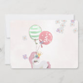 Prinses kroon roze en goud meisje foto dank u kaart (Achterkant)